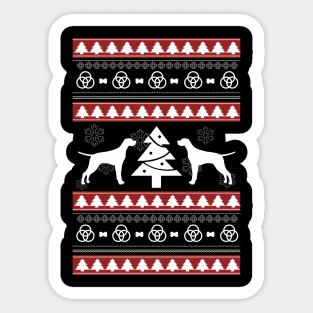 Merry Woofmas Ugly Christmas Sticker